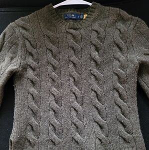 Polo Ralph Lauren Cable Knit Green Sweater